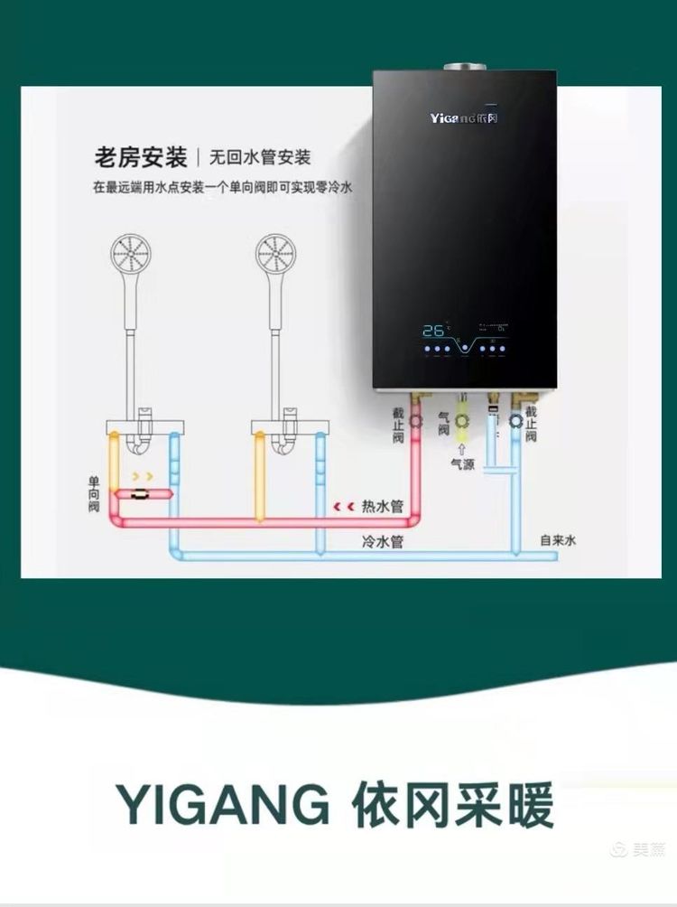 依冈V6零冷水燃气壁挂炉(图2)